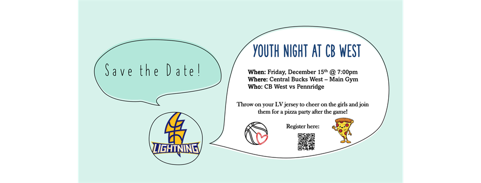 CB West Girls Basketball - Youth Night 12/15 - Meet & Greet the Players w/ Pizza After the Game!